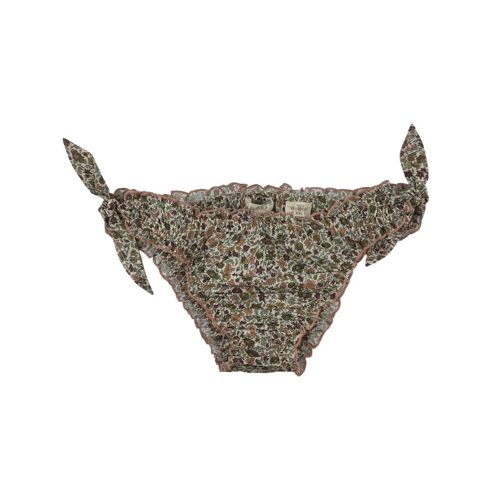 DOEN Floral Print Bikini Bottom XXL Green Excellent
